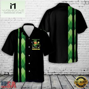 St Patrick's Day Leprechaun Golf Drinking Beer Hawaiian Shirt