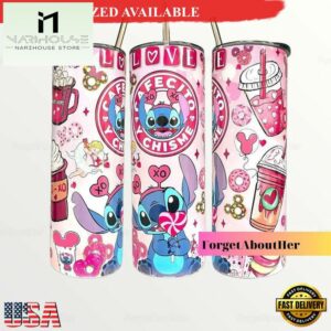 Stitch Love Valentine Skinny Tumbler Stitch 20 Insulated Skinny Tumbler