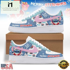 Stitch Merry Christmas Air Force 1 Shoes