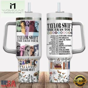 Taylor Swift 1989 The Eras Tour Tumbler 40oz With Handle