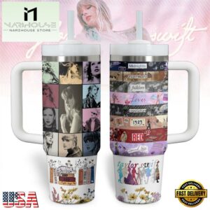 Taylor Swift Music Stanley Quencher 40oz Stainless Steel Tumbler With Handle