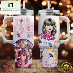 Taylor Swift Music The Eras Tour Tumbler 40oz With Handle