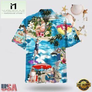 Taylor Swift On The Beach Hawaiian Shirt