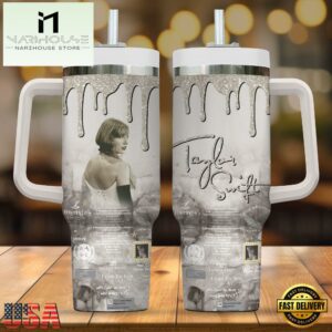 Taylor Swift Poetry 40oz Stanley Tumbler