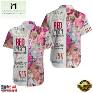 Taylor Swift Summer Vacation Hawaiian Shirt