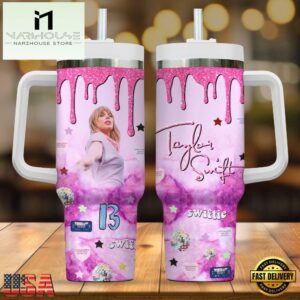Taylor Swift Swiftie Pink Tumbler 40oz With Handle