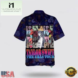 Taylor Swift The Eras Tour Style Retro 80s Hawaiian Shirt