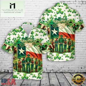 Texas St. Patrick's Day Hawaiian Shirt