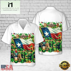 Texas St. Patrick's Day Summer Hawaiian Shirt