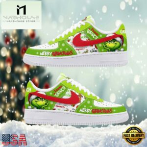 The Grinch Merry Grinchmas Air Force 1 Shoes