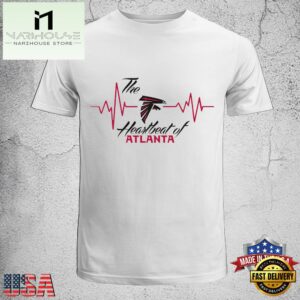 The heartbeat of Atlanta Falcons Unisex T-Shirt