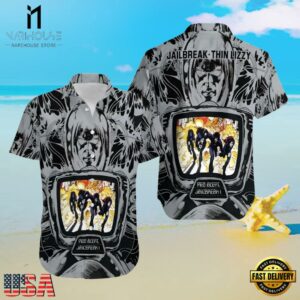 Thin Lizzy Rock Band Jailbreak Hawaiian Shirt