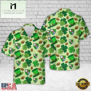 US Army 75th Ranger Regiment St Patrick's Day Hawaiian Shirt