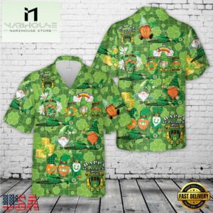 U.S. Coast Guard Heartland St Patrick's Day Hawaiian Shirt