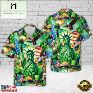 USA St. Patrick's Day Hawaiian Shirt