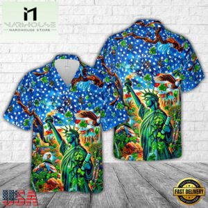 USA St. Patrick's Day Hawaiian Shirts