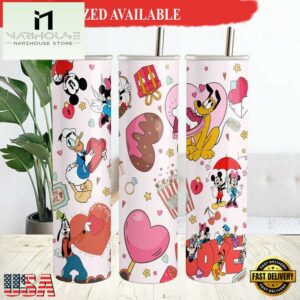 Valentine Mickey Mouse Skinny Tumbler