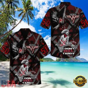Van Halen Music Band I Don’t Feel Tardy Hawaiian Shirt