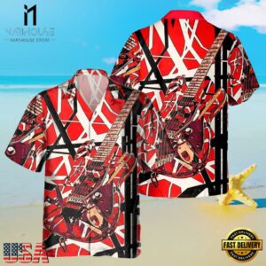 Van Halen Music Band Inspired Guitar Hawaiian Shirt