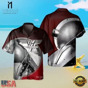 Van Halen Rock Band A Different Kind Of Truth Dark Red Hawaiian Shirt