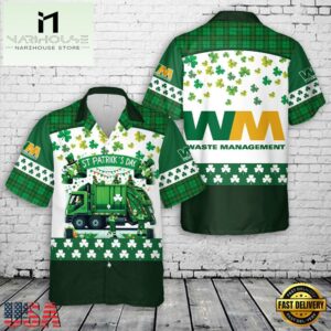 Waste Management, St Patrick's Day Hawaiian Shirts