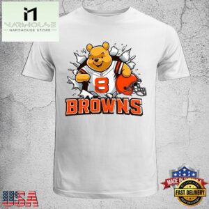 Winnie The Pooh Cleveland Browns NFL Unisex T-Shirt