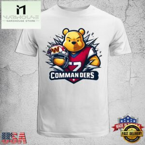 Winnie The Pooh Commanders NFL Unisex T-Shirt