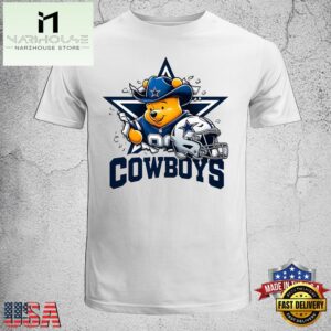 Winnie The Pooh Dallas Cowboy NFL Unisex T-Shirt