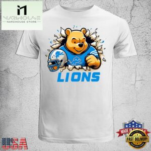 Winnie The Pooh Detroit Lions NFL Unisex T-Shirt