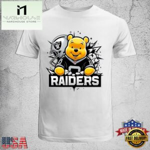 Winnie The Pooh Lasvegas Raiders NFL Unisex T-Shirt