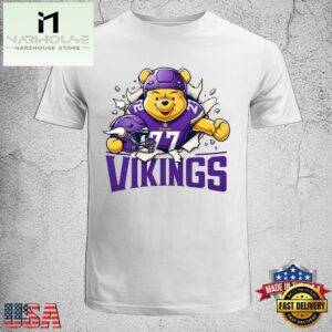 Winnie The Pooh Minnesota Vikings NFL Unisex T-Shirt