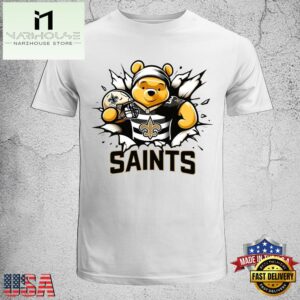 Winnie The Pooh New Orleans Saints NFL Unisex T-Shirt