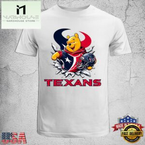 Winnie the Pooh Texans NFL Unisex T-Shirt