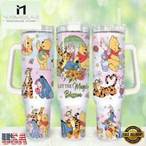 Winnie The Pooh Valentine Characters Tumbler 40oz