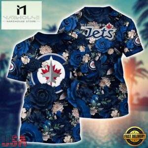 Winnipeg Jets NHL Blue 3D Unisex T Shirts