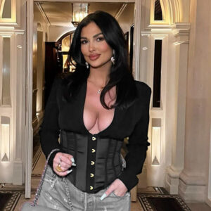 Alternative view of Women's Slim Fit Fishbone Corset Fashion Long Sleeve Top