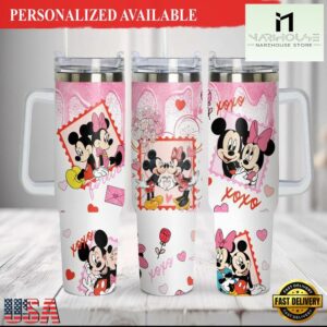 40 oz DisneyMickey Mouse Valentine Tumbler Valentine Gifts - 40oz Tumbler with Handle