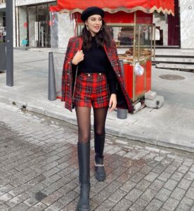 Alternative view of Plaid Suit Shorts Suit Jacket High Sense Of Spring