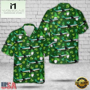 Aer Lingus Airbus A330-202, Saint Patrick'S Day Hawaiian Shirt