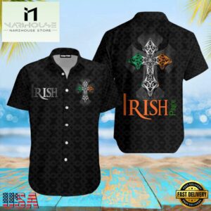 American By Birth Irish By The Grace Of God Patrick'S Day Hawaiian Shirt