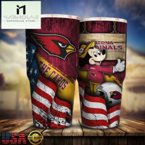 Arizona Cardinals NFL Mickey Mouse Disney Tumbler