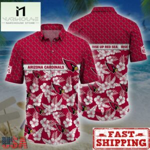 Arizona Cardinals NFL Palm Leaves Hawaiian Shirt