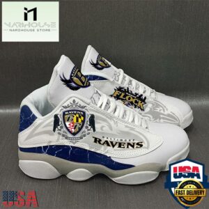 Baltimore Ravens NFL Ver 2 Air Jordan 13 Sneaker - Gift For Fans