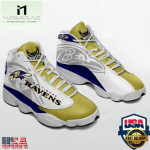 Baltimore Ravens NFL Ver 3 Air Jordan 13 Sneaker - Gift For Fans
