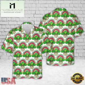 Baseball Shamrock St Patricks Day Hawaiian Shirt