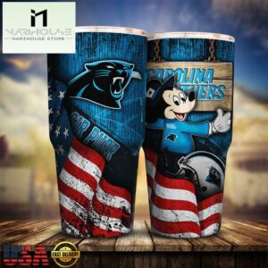 Carolina Panthers NFL Mickey Mouse Disney Tumbler