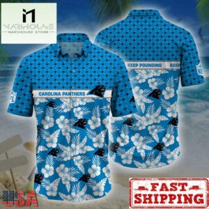 Carolina Panthers NFL Palm Leaves Hawaiian Shirt