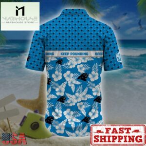 Carolina Panthers NFL Palm Leaves Hawaiian Shirt