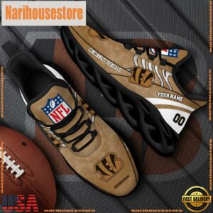 Cincinnati Bengals NFL Clunky Shoes For Fans Custom Name And Number