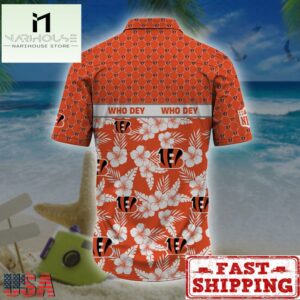 Cincinnati Bengals NFL Palm Leaves Hawaiian Shirt